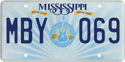 MS license plate MBY069