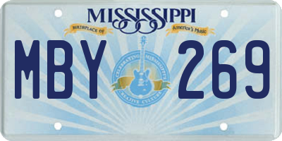 MS license plate MBY269