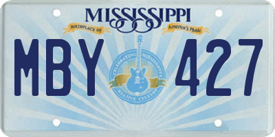 MS license plate MBY427