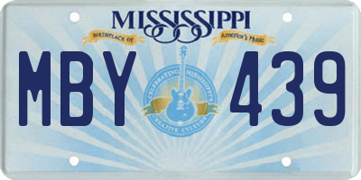 MS license plate MBY439