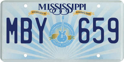 MS license plate MBY659