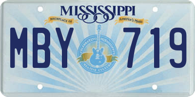 MS license plate MBY719