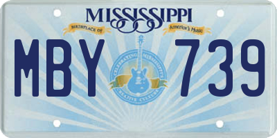 MS license plate MBY739