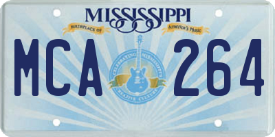 MS license plate MCA264