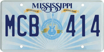 MS license plate MCB414