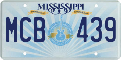 MS license plate MCB439