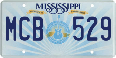MS license plate MCB529