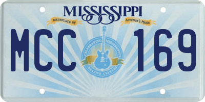 MS license plate MCC169