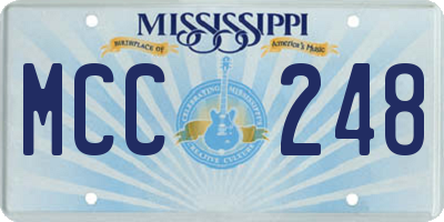 MS license plate MCC248