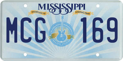 MS license plate MCG169