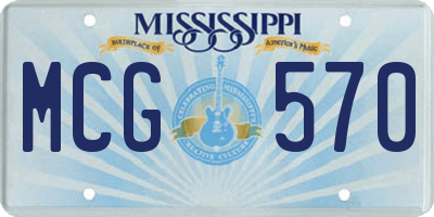 MS license plate MCG570