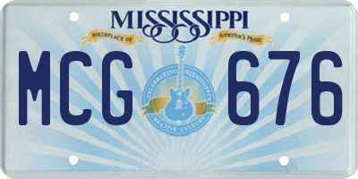 MS license plate MCG676