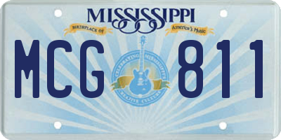 MS license plate MCG811