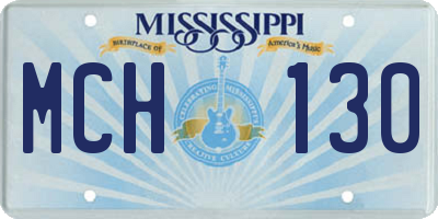 MS license plate MCH130