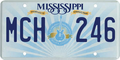 MS license plate MCH246