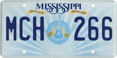 MS license plate MCH266