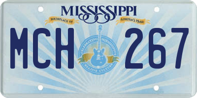 MS license plate MCH267