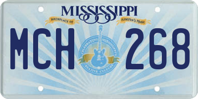 MS license plate MCH268