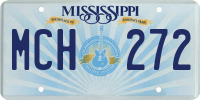 MS license plate MCH272