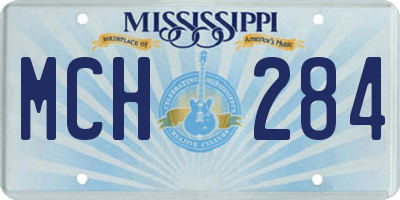MS license plate MCH284