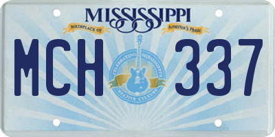 MS license plate MCH337