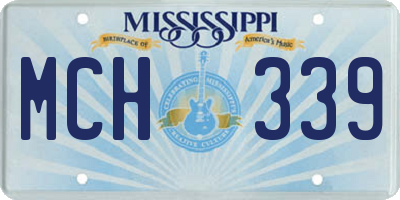 MS license plate MCH339