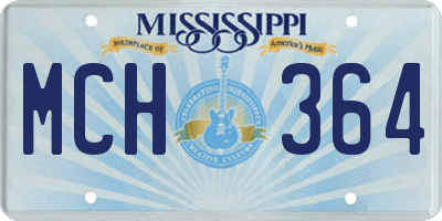 MS license plate MCH364