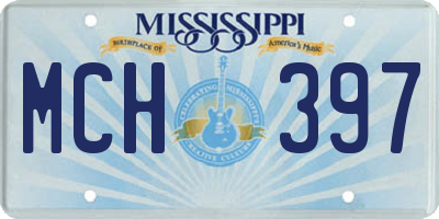 MS license plate MCH397