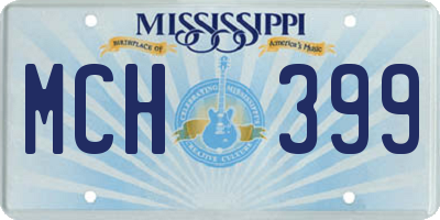 MS license plate MCH399