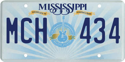 MS license plate MCH434