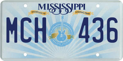 MS license plate MCH436