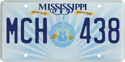 MS license plate MCH438