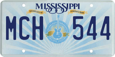 MS license plate MCH544