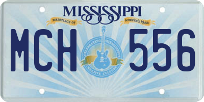 MS license plate MCH556
