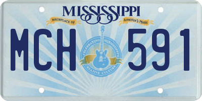 MS license plate MCH591
