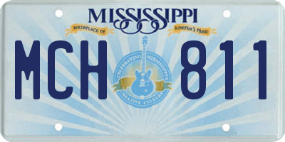 MS license plate MCH811