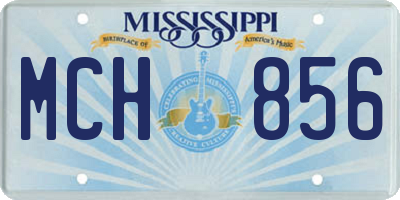 MS license plate MCH856