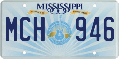 MS license plate MCH946