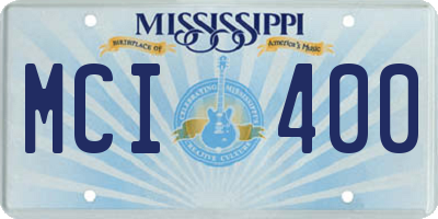 MS license plate MCI400