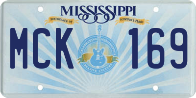 MS license plate MCK169