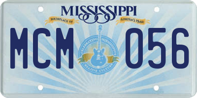 MS license plate MCM056