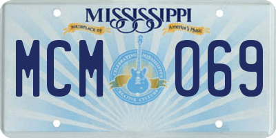 MS license plate MCM069