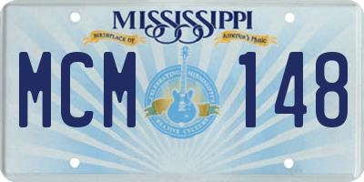 MS license plate MCM148