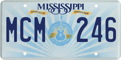 MS license plate MCM246