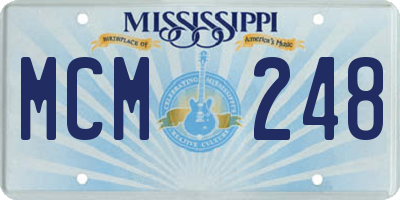 MS license plate MCM248