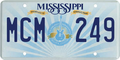 MS license plate MCM249
