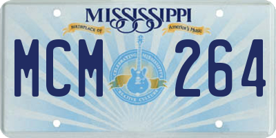 MS license plate MCM264