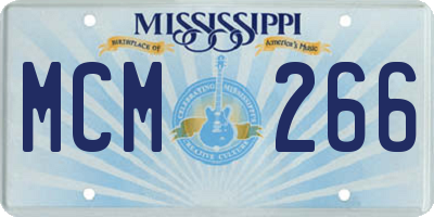 MS license plate MCM266