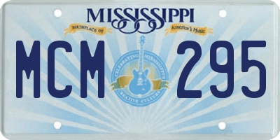 MS license plate MCM295