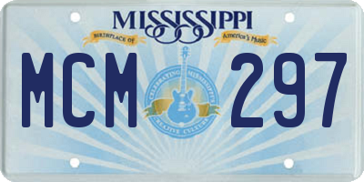MS license plate MCM297